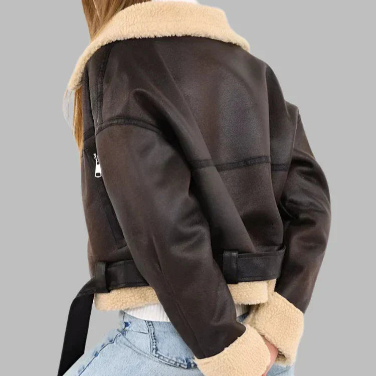Pia | Versatile Breathable Leather Jacket