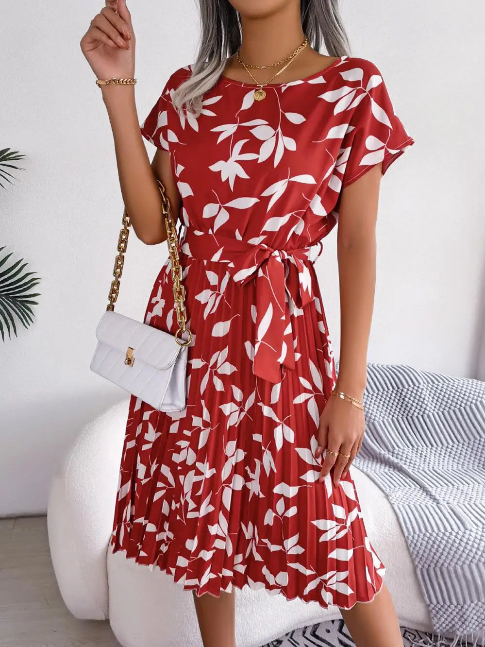 Amal | Chic Floral Print Dress