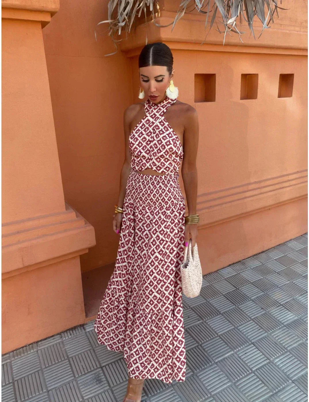 Valeria | Ruched Midi Dress