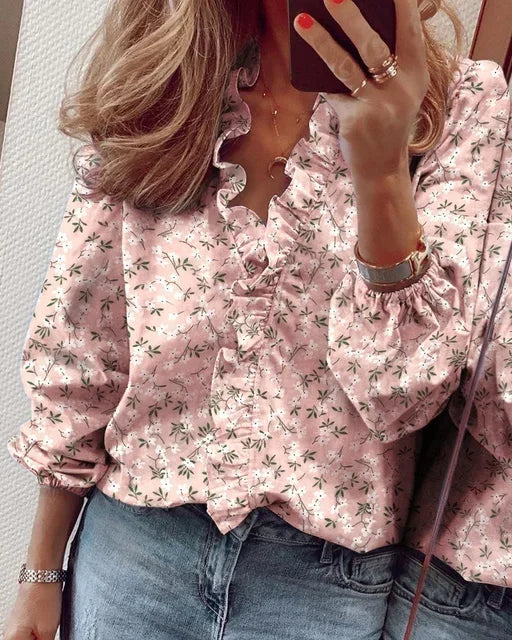Enola | Delightful Blouse Featuring Whimsical Ruffles