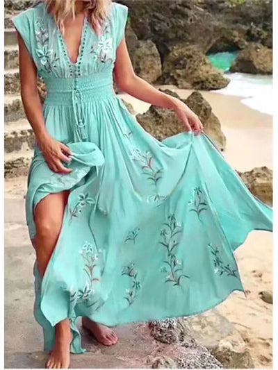 Zora | Elegant Embroidered Maxi Dress