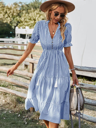 Laureen | Striped Charm Dress