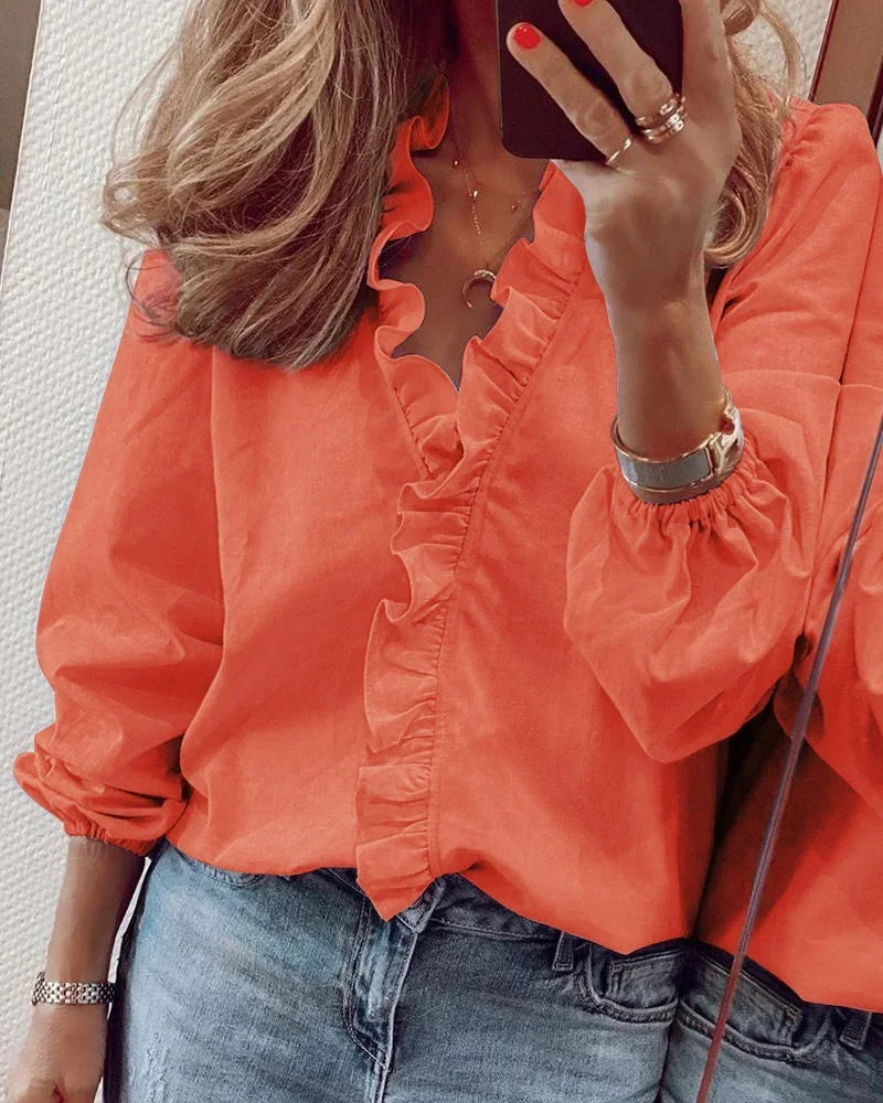 Enola | Delightful Blouse Featuring Whimsical Ruffles