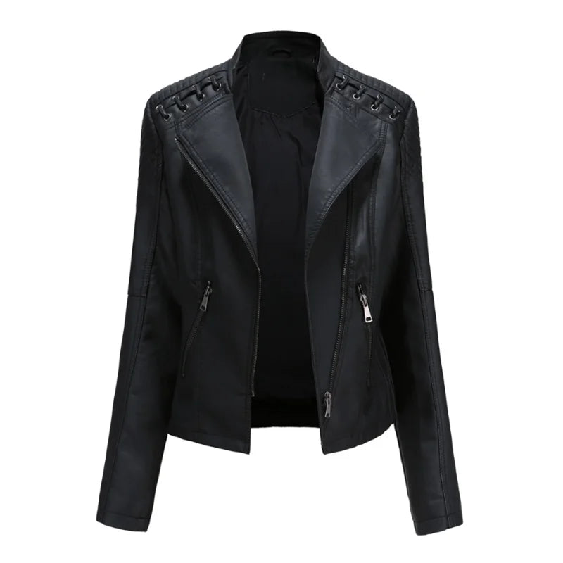 Pia | Classic Soft Leather Jacket