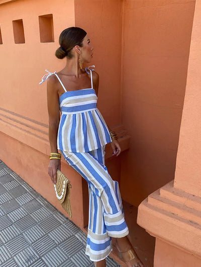 Giorgia | Printed Trousers Set