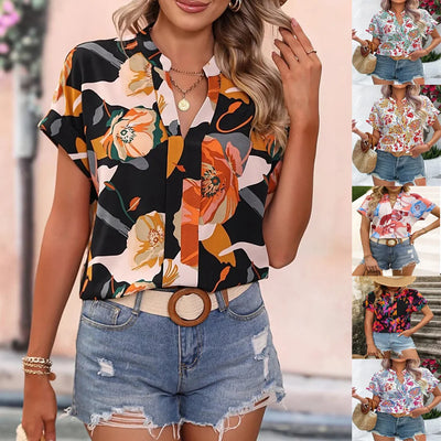 Loraine | Vibrant Blouse with Whimsical Print