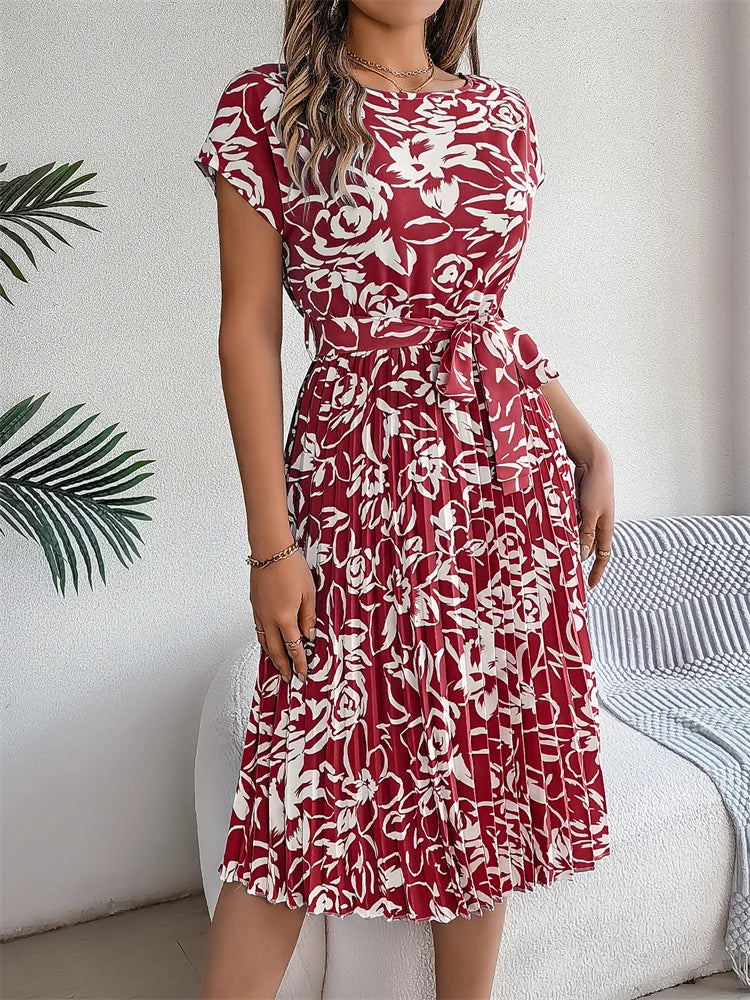 Amal | Chic Floral Print Dress