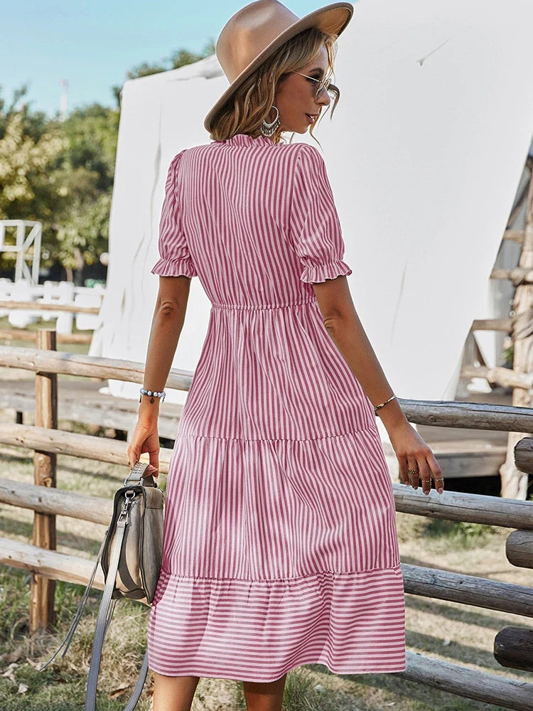 Laureen | Striped Charm Dress