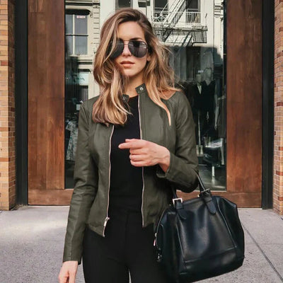 Pia | Versatile Leather Jacket