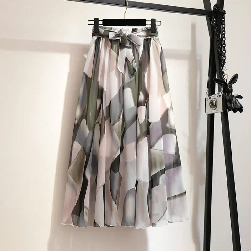 Aurelia | Elegant Midi Skirt with a Playful Touch