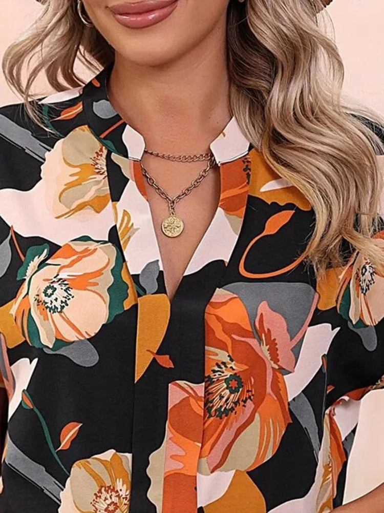 Loraine | Vibrant Blouse with Whimsical Print