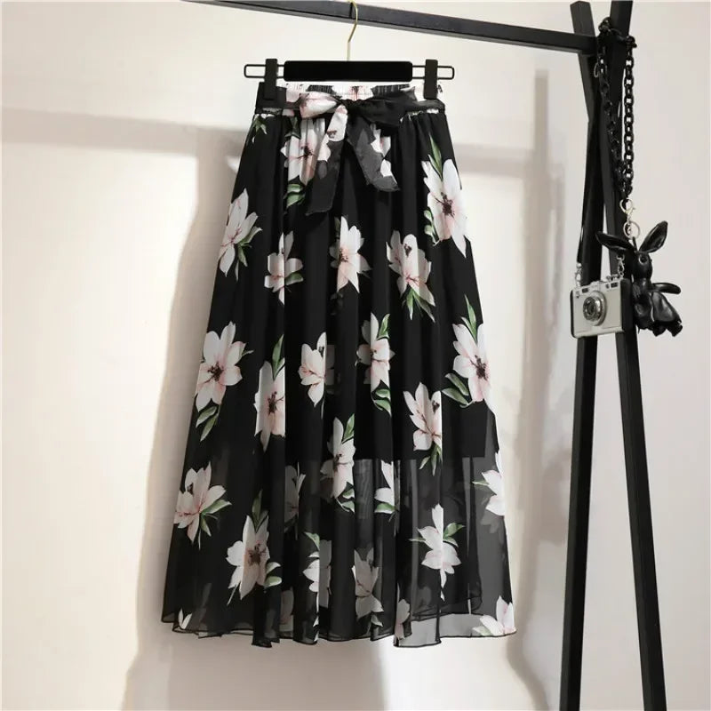 Aurelia | Elegant Midi Skirt with a Playful Touch
