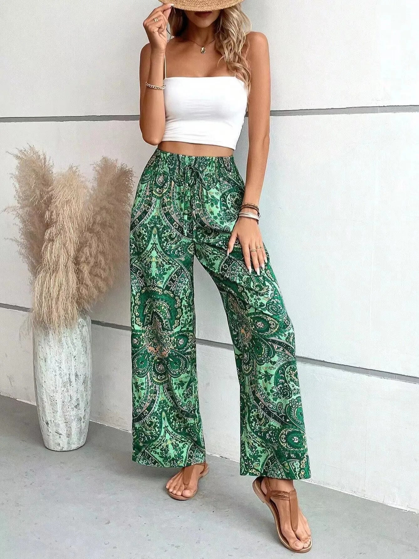 Analyn | Boho Chic Wide-Leg Trousers