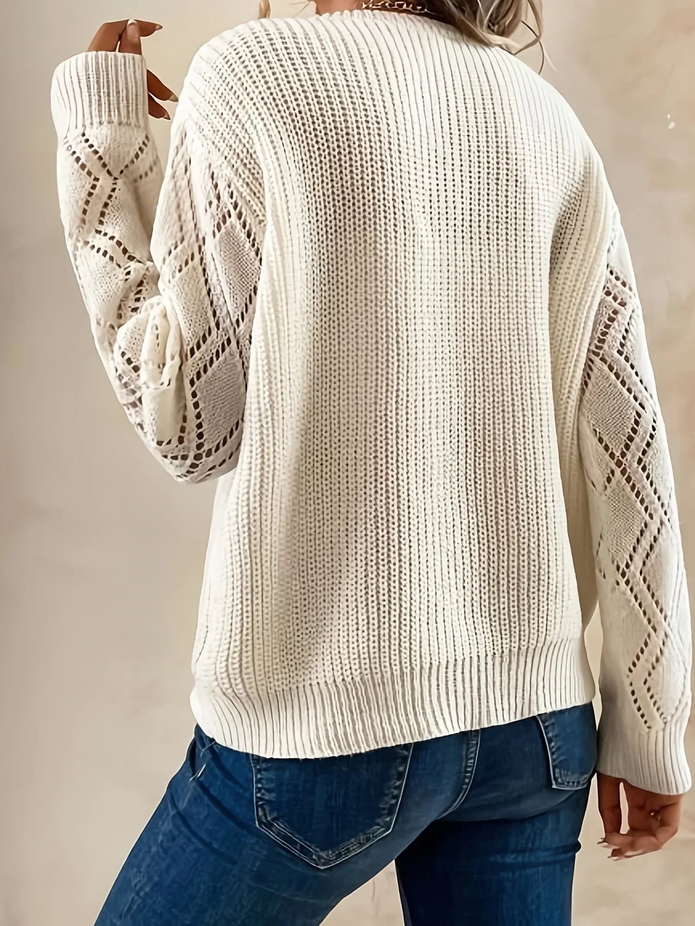 Elvira | Chic Sweater with Lace Accents