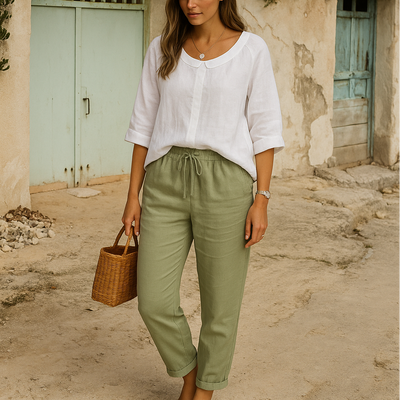 Eloise | Linen Summer Trousers