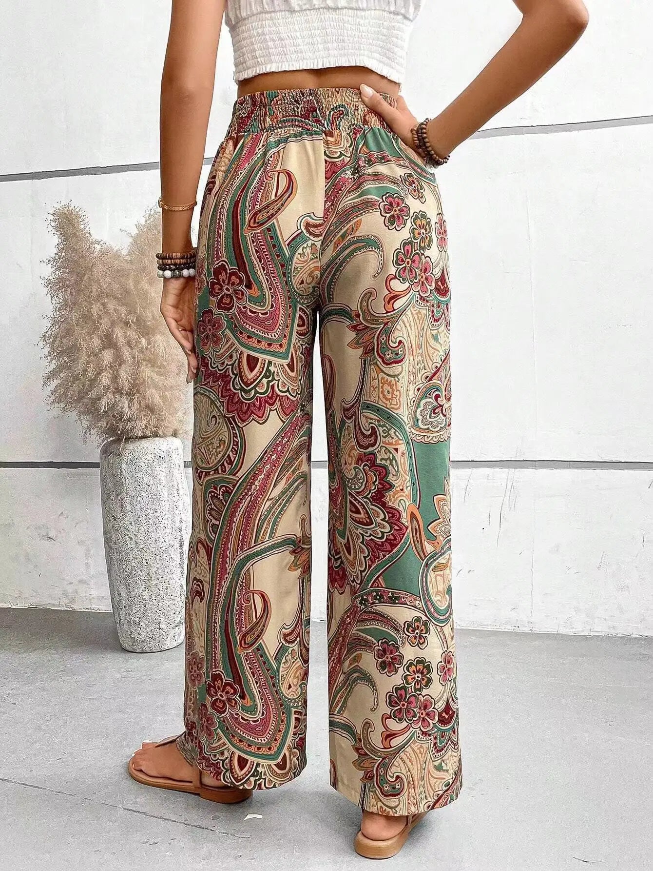 Analyn | Boho Chic Wide-Leg Trousers