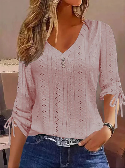 Maybelle | Chic V-Neck Blouse