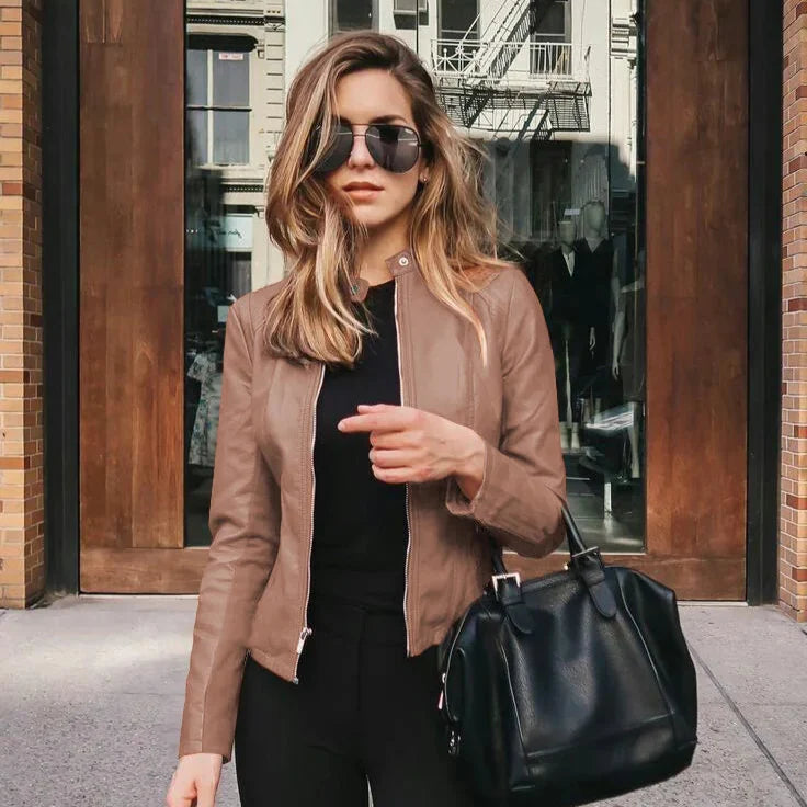 Pia | Versatile Leather Jacket