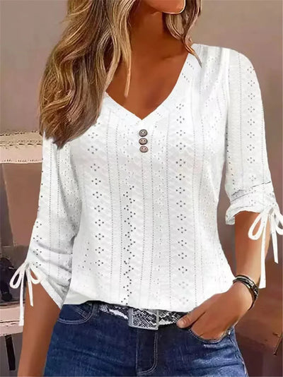 Maybelle | Chic V-Neck Blouse