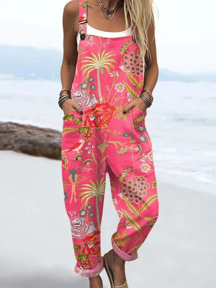 Robinson Luxe House | Women’s Jumpsuit with Vintage Floral and Artistic Prints