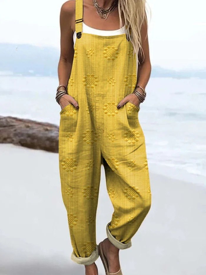 Robinson Luxe House | Women's Jumpsuit with Vintage Floral Print & Artistic Details