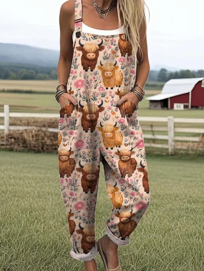 Robinson Luxe House | Women’s Jumpsuit with Embroidered Flying Bee Pattern