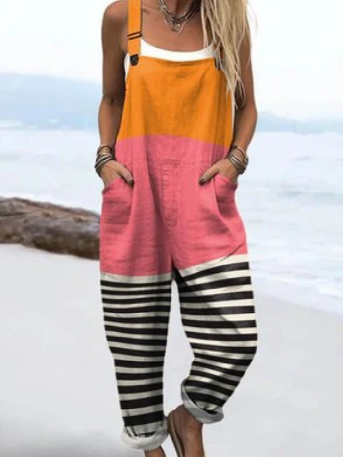 Robinson Luxe House | Women’s Jumpsuit with Abstract Pattern and Artistic Print