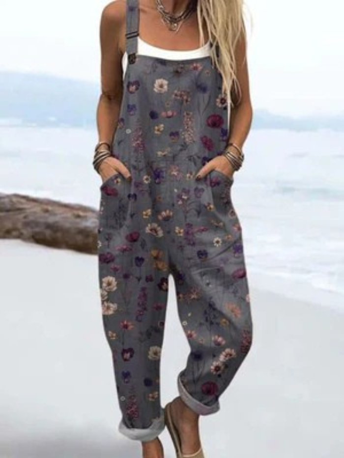 Robinson Luxe House | Women's Jumpsuit with Vintage Floral and Artistic Prints