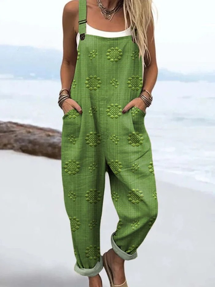 Robinson Luxe House | Women's Jumpsuit with Vintage Floral Print & Artistic Details