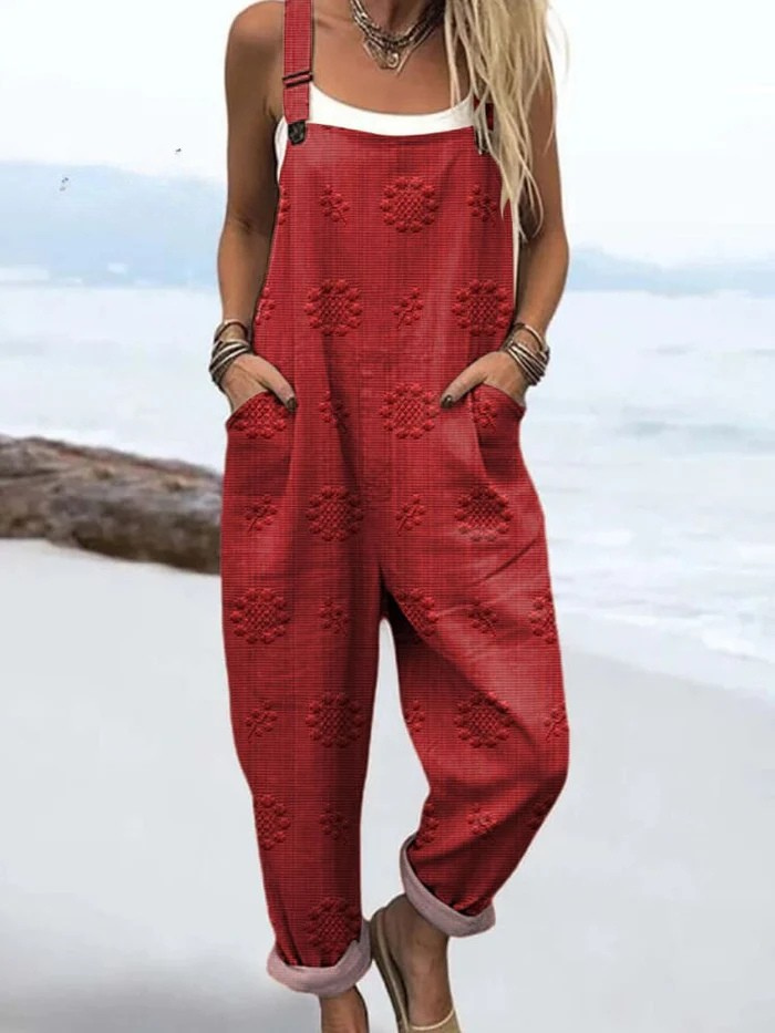 Robinson Luxe House | Women's Jumpsuit with Vintage Floral Print & Artistic Details
