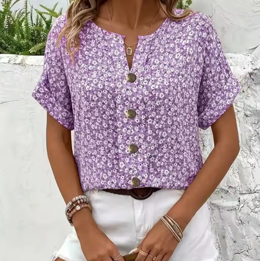 Verna | Stylish Floral Print Blouse