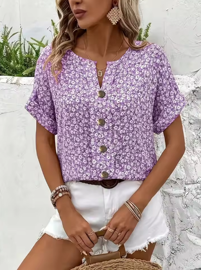 Verna | Stylish Floral Print Blouse