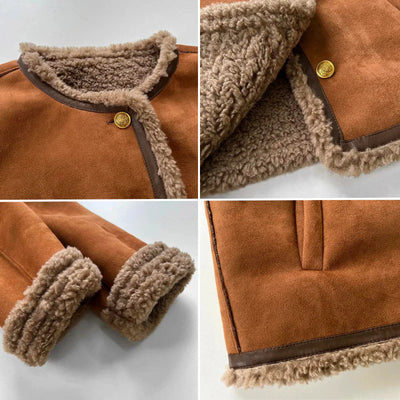London™ Luxe – Shearling Buttoned Coat