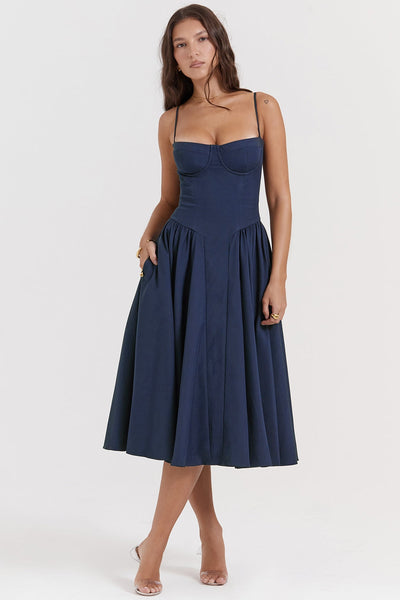 Celine Corset Midi Dress