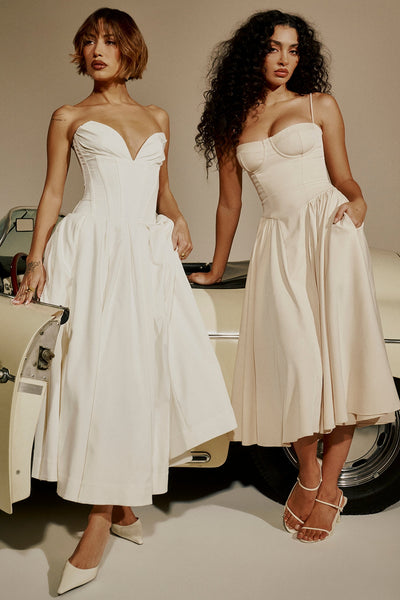 Celine Corset Midi Dress