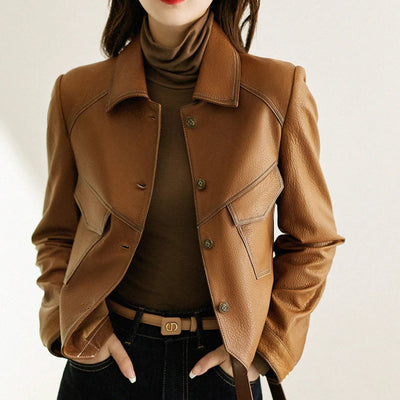 Pia | Leather Jacket for Spring