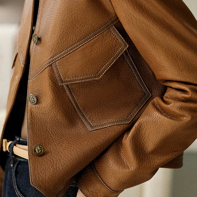 Pia | Leather Jacket for Spring