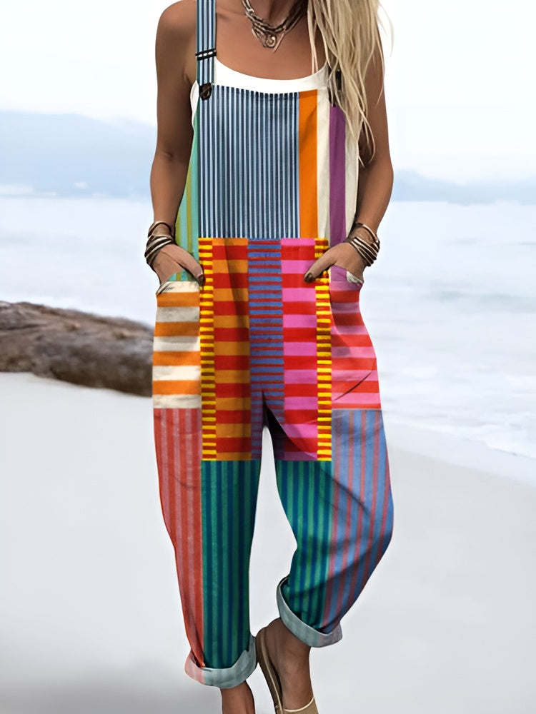 Robinson Luxe House | Farve Pop Stripe Overalls