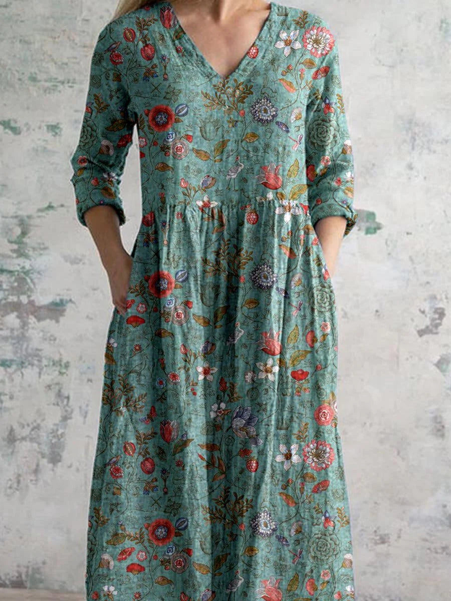 Celestine | Maxi dress with vintage floral print