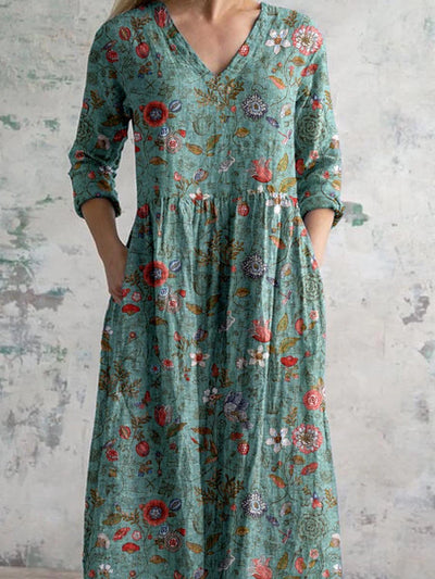Celestine | Maxi dress with vintage floral print