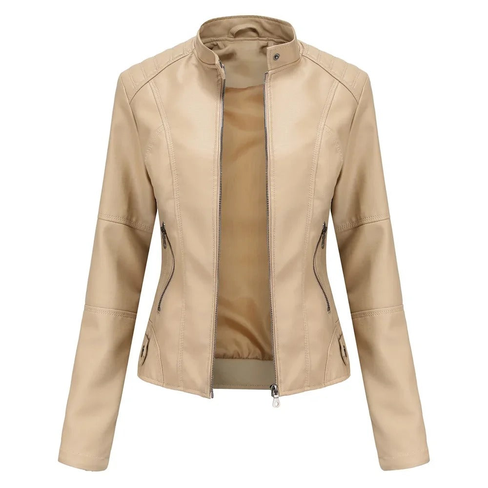 Pia | Elegant and Stylish Leather Jacket