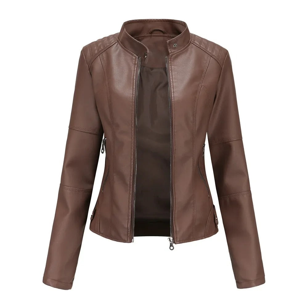 Pia | Elegant and Stylish Leather Jacket
