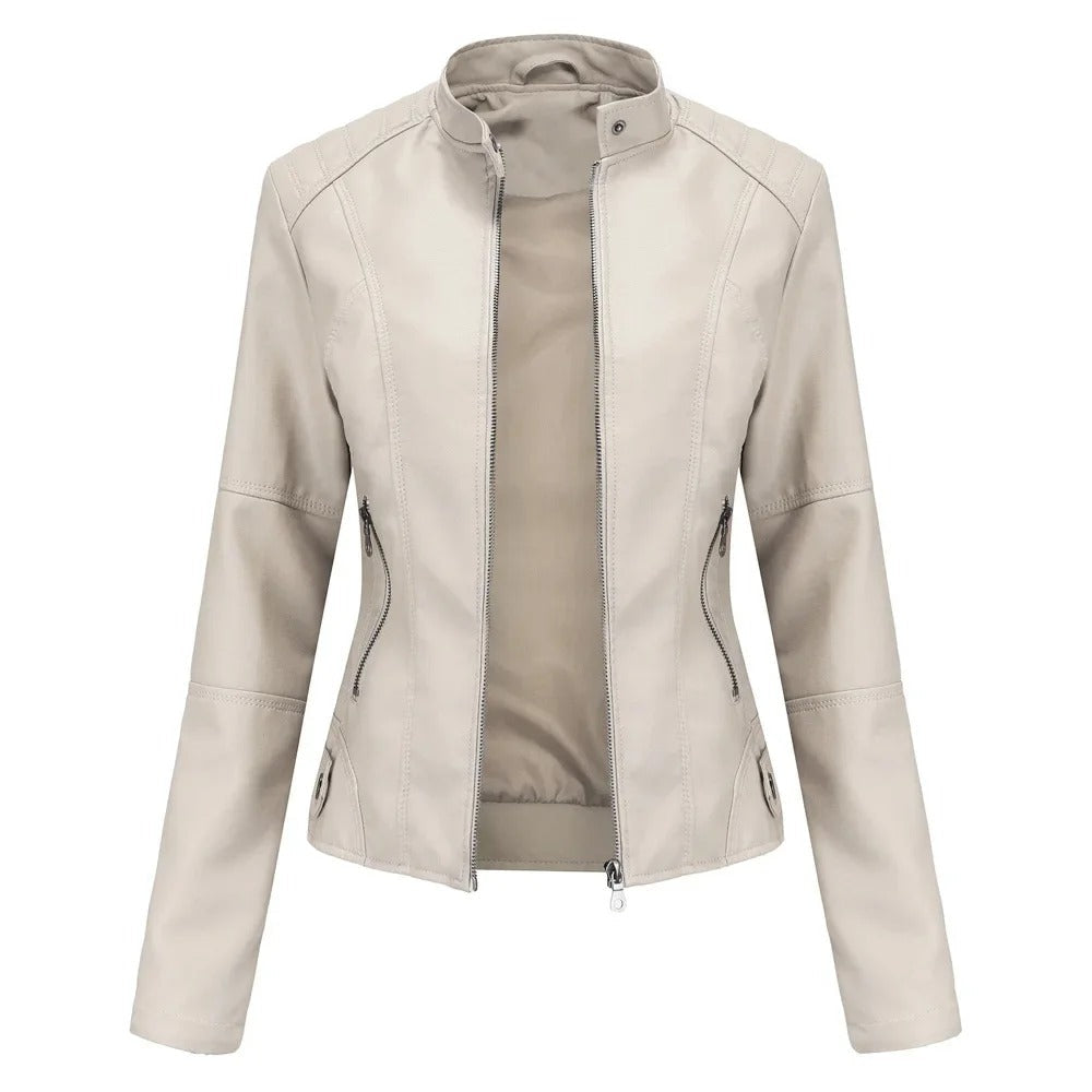 Pia | Elegant and Stylish Leather Jacket