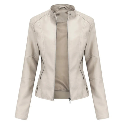 Pia | Elegant and Stylish Leather Jacket