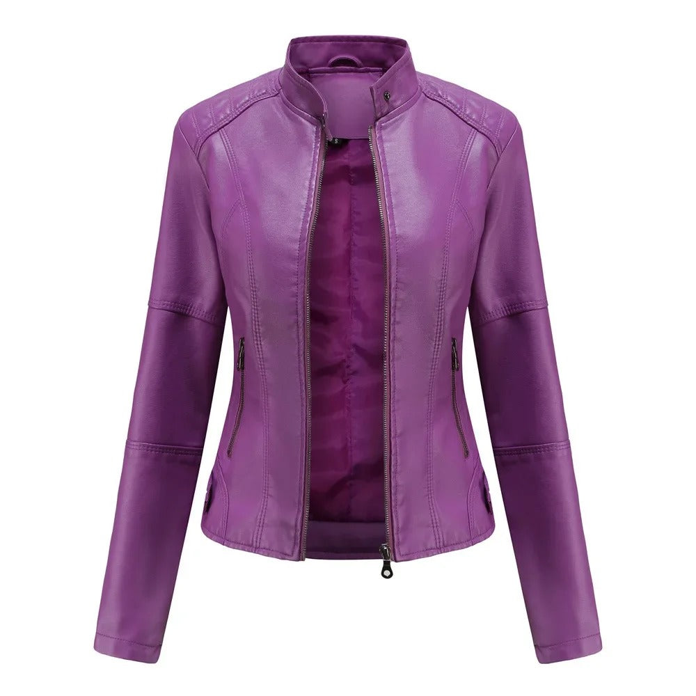 Pia | Elegant and Stylish Leather Jacket