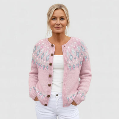 Elva™ | Loose-knit Cardigan with Pattern