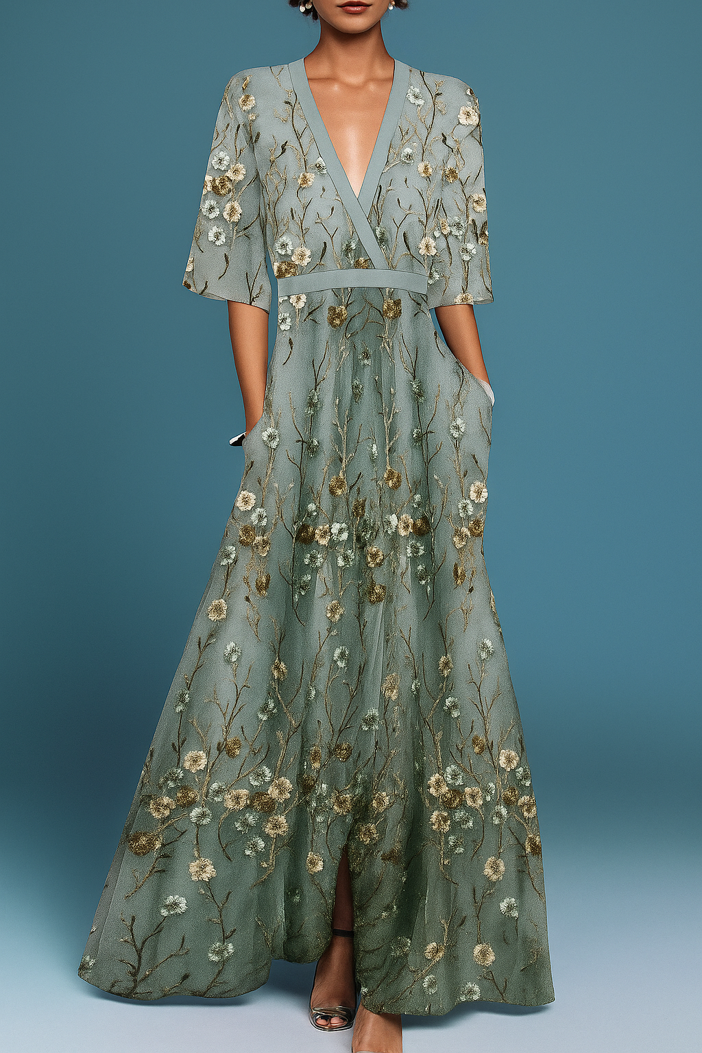 LYANNA | ELEGANT FLORAL MAXI DRESS