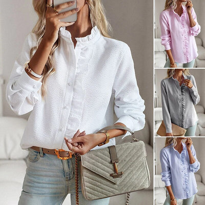 Edith | Chic Blouse with Romantic Ruffles