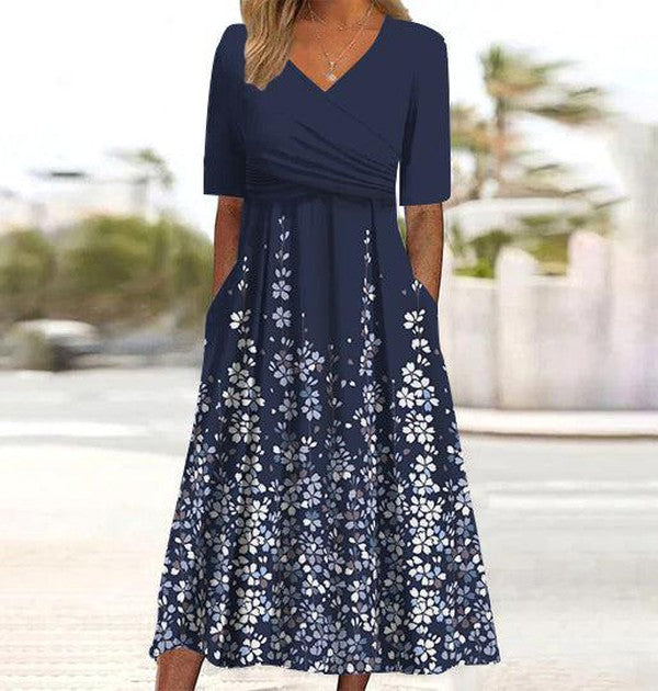 Susannah | Chic Floral-Embellished Maxi Dress