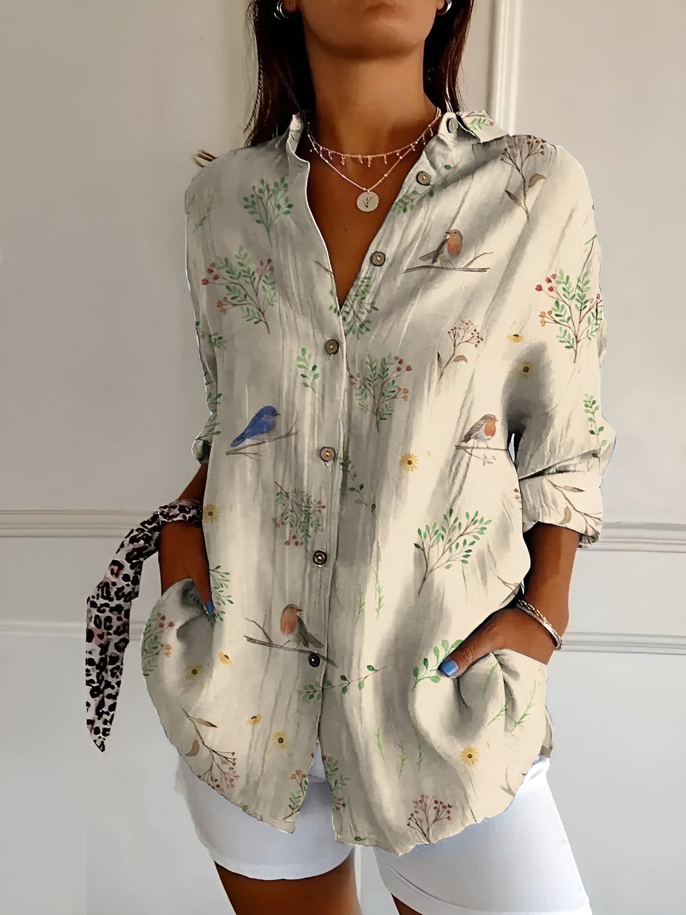 Avril | Chic Blouse Featuring Whimsical Prints